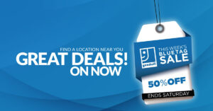 blue tagsale banner