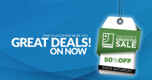 green tagsale banner