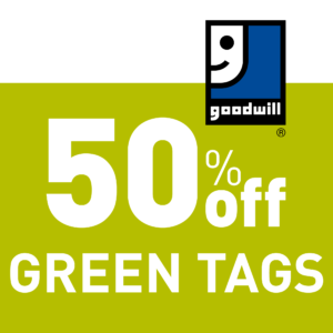 0064 tag sale 50 percent off green web