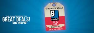 goodwill red tag sale