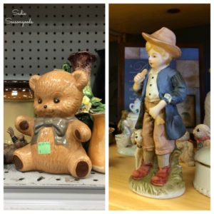 1 figurines from thrift stores to be repurposed as creepy Halloween decor Sadie Seasongoods 1