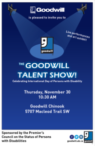 Goodwill invitation talent show 2