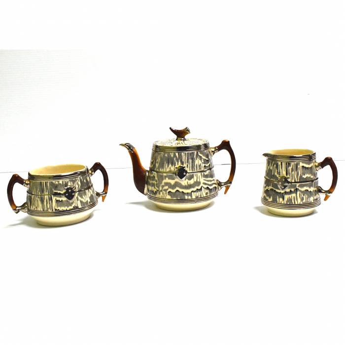 Arthur Wood Silver Shield Tea Set
