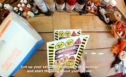DIY Thrift 'Zombie Cooler' for Halloween 1 DIY Zombie Cooler 1