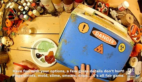 DIY Thrift 'Zombie Cooler' for Halloween 4 DIY Zombie Cooler 4