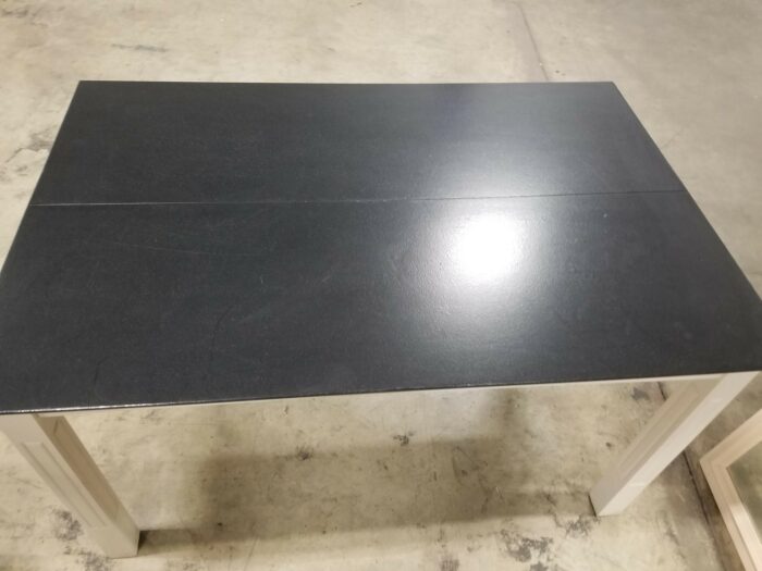 Expandable dinning table,  black and white