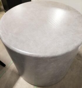 Grey Round side table