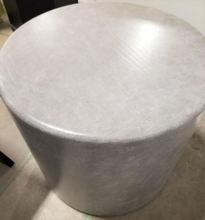 Grey Round Circle Side Table - Image 2