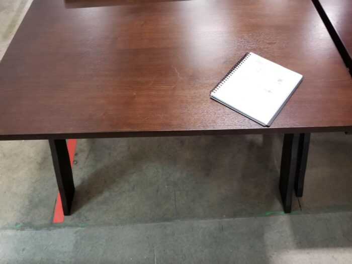 Rectangular Dark Brown Office Table