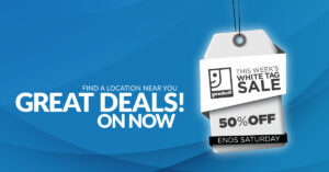 white tagsale banner