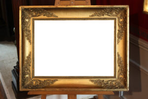 Art frame from thrift store in Edmonton