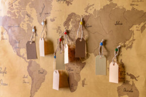 Travel map gift for travel lover in Calgary
