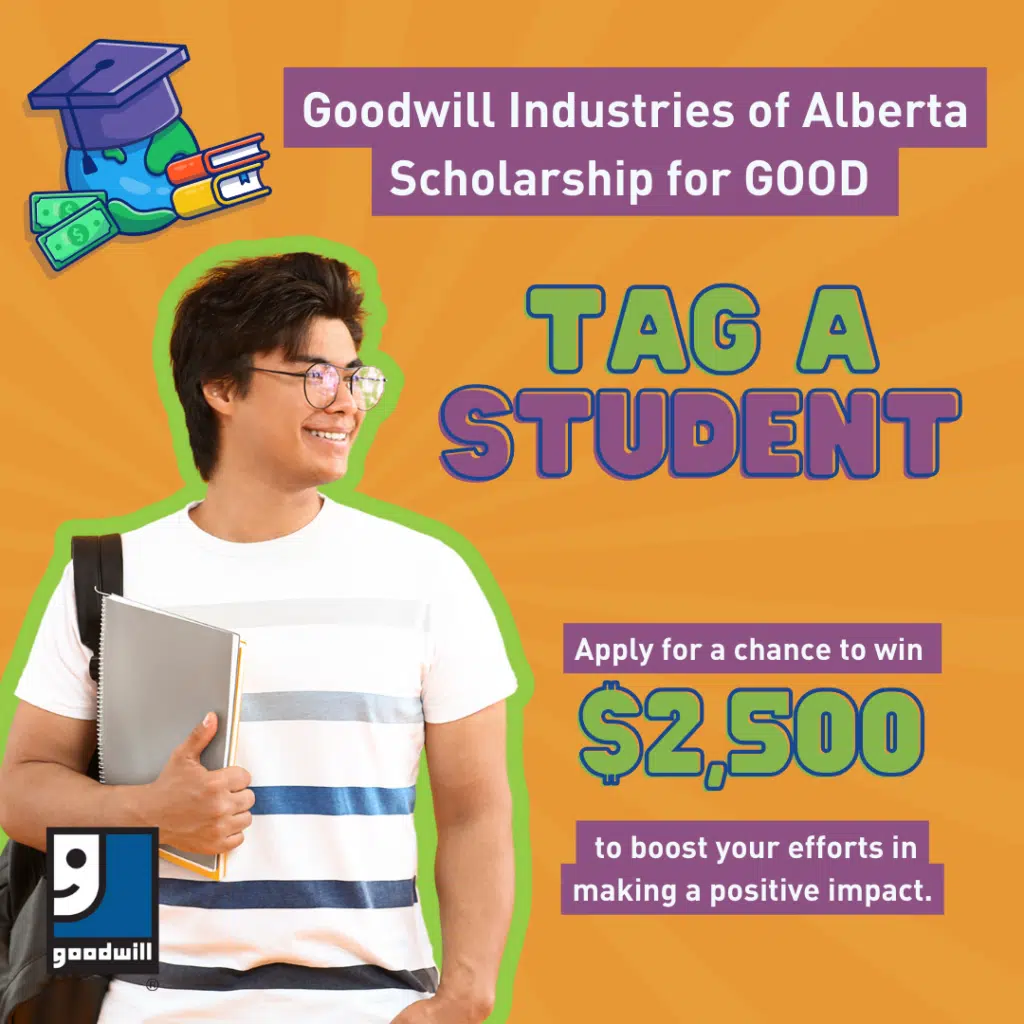 Tag a student to apply for a student award