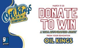 Donate to win Edmonton Oil Kings Twitter Post