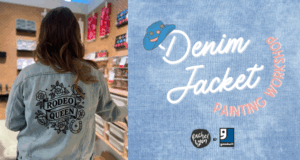 Stampede Paint Night on Denim Jackets